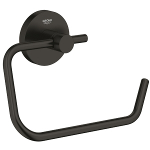 Держатель для туалетной бумаги без крышки GROHE Start, матовый чёрный (412002430)