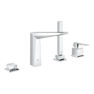 Смеситель для ванны GROHE Allure Brilliant на 4 отверстия, на край ванны, хром (19787001)
