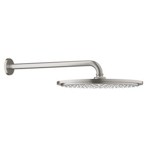 Верхний душ GROHE Rainshower Cosmopolitan 310, 8 л/мин, 1 режим, 380 мм, суперсталь (26066DC0)