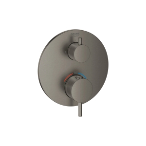 Внешняя часть термостата для душа GROHE Atrio на 2 потребителя, темный графит матовый (24134AL3)