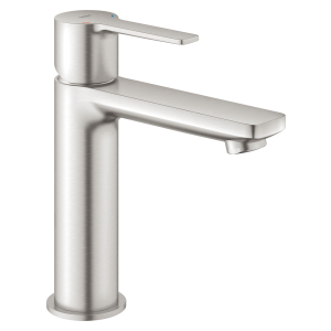 Смеситель для раковины GROHE Lineare с донным клапаном, суперсталь (23106DC1)