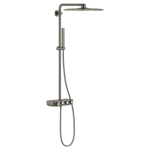 Душевая система GROHE Euphoria SmartControl System 310 Cube Duo с термостатом для душа, темный графит матовый (26508AL0)