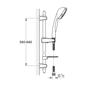 Душевой гарнитур GROHE Vitalio Comfort (28732000)