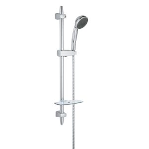 Душевой гарнитур GROHE Vitalio Comfort 100 с мыльницей, 3 режима струи, душевая штанга 600 мм, 9,5 л/мин, хром (28732000)