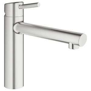 Смеситель для кухонной мойки GROHE Concetto со средним изливом, суперсталь (31128DC1)