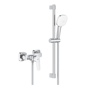 Смеситель для душа с душевым гарнитуром GROHE Cubeo, хром (1018250000)