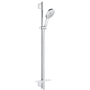 Душевой гарнитур GROHE RainShower SmartActive 130 с мыльницей, 3 режима струи, душевая штанга 900 мм, 9,5 л/мин, хром (26548000)