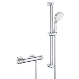 Термостат для душа GROHE Grohtherm 1000 Performance с душевым гарнитуром, хром (34834000)