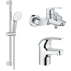 Комплект смесителей GROHE Tempesta с душевым гарнитуром, хром (NB0077)