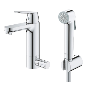 Смеситель для раковины GROHE Eurosmart Cosmopolitan с гигиеническим душем, M-size, хром (24191000)