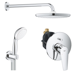 Душевая система GROHE BauEdge со смесителем для ванны, хром (1000191)