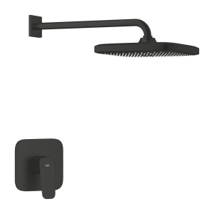 Душевая система GROHE Cubeo со смесителем для душа, черный матовый (1053342430)