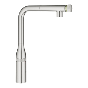 Смеситель для кухни GROHE Essence SmartControl с вытяжным изливом, суперсталь (31615DC0)