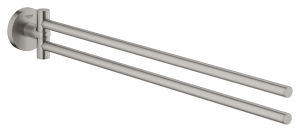 Двойной держатель GROHE для полотенца, суперсталь (40371DC1)