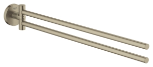 Двойной держатель для полотенца GROHE Essentials, никель матовый (40371EN1)