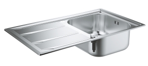 Мойка GROHE из нержавеющей стали с корзинчатым вентилем, оборачиваемая K400 45 -S 86/50 1.0 (31566SD0)