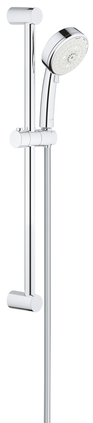 Душевой гарнитур GROHE Tempesta Cosmopolitan 100, 4 режима струи, душевая штанга 600 мм, 9,5 л/мин, хром (27787002)