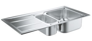 Мойка GROHE из нержавеющей стали с корзинчатым вентилем, оборачиваемая, K400, 60-S 97/50 1.5 (31567SD0)