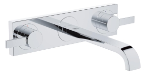 Внешняя часть смесителя для раковины GROHE Allure на 3 отверстия, вынос 220 мм, хром (20193000)