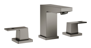 Смеситель для раковины GROHE Eurocube на 3 отверстия, темный графит матовый (20351AL0)