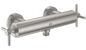Смеситель для душа GROHE Atrio двухвентильный, внешнего монтажа, суперсталь (26003DC3)