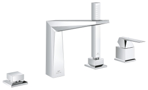 Смеситель для ванны GROHE Allure Brilliant на 4 отверстия, на край ванны, хром (29405000)