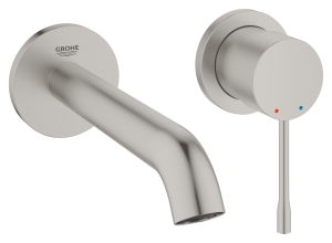 Внешняя часть смесителя для раковины GROHE Essence скрытого монтажа, на 2 отверстия, M-Size, суперсталь (29192DC1)