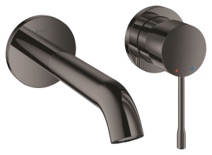Внешняя часть смесителя для раковины GROHE Essence скрытого монтажа, на 2 отверстия, M-Size, темный графит глянец (29192A01)