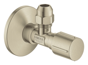Вентиль угловой GROHE 1/2 дюйма-3/8 дюйма, 1 шт, никель, матовый (22037EN0)