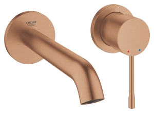 Внешняя часть смесителя для раковины GROHE Essence на 2 отверстия, M-Size, теплый закат матовый (19408DL1)