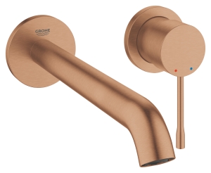 Внешняя часть смесителя для раковины GROHE Essence скрытого монтажа, на 2 отверстия, L-Size, теплый закат матовый (29193DL1)