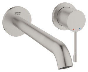 Внешняя часть смесителя для раковины GROHE Essence на 2 отверстия, L-Size, суперсталь (19967DC1)