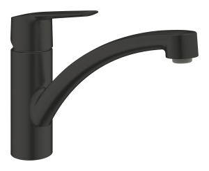 Смеситель для кухни GROHE Start c низким поворотным изливом, матовый черный (324412432)
