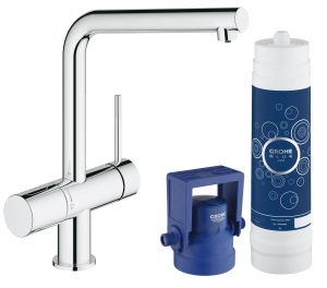 Смеситель для кухни GROHE Blue Pure Minta с функцией фильтрации, с фильтром в комплекте, хром (31345002)