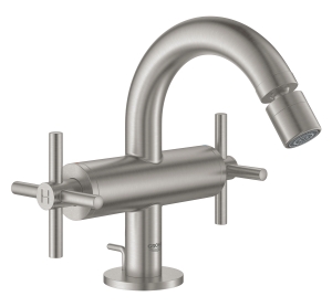 Смеситель для биде GROHE Atrio двухвентильный, суперсталь (24027DC3)