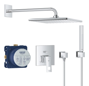 Душевая система GROHE Eurocube со смесителем для ванны, хром (25238000)