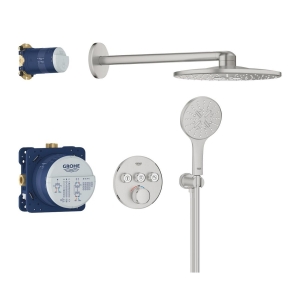 Душевая система GROHE Grohtherm SmartControl с термостатом для душа, суперсталь (34863DC0)
