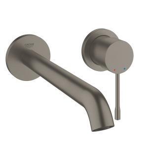 Внешняя часть смесителя для раковины GROHE Essence на 2 отверстия, L-Size, темный графит матовый (19967AL1)