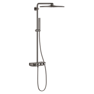 Душевая система с термостатом GROHE Euphoria SmartControl 310 DUO Cube, темный графит глянец (26508A00)