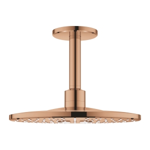 Верхний душ GROHE Rainshower 310 SmartActive с душевым кронштейном, 2 режима, 142 мм, теплый закат глянец (26477DA0)