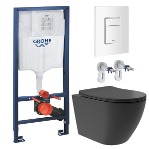 Комплект инсталляции GROHE Rapid SL 38772SH0 с унитазом Aqueduto OVO Plus OVOT0240 и сиденьем с микролифтом (NW0222)
