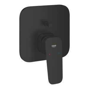 Внешняя часть смесителя для ванны GROHE Cubeo, матовый черный (1017782430)