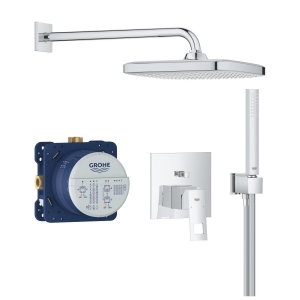 Душевая система GROHE Eurocube со смесителем для ванны, хром (25289000)