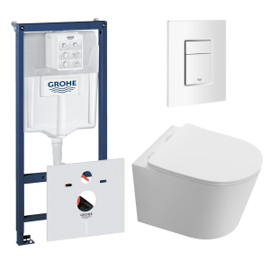 Комплект инсталляции GROHE Rapid SL 38772SH0 с унитазом Aquatek ТАУРУС AQ1580T-00 и сиденьем с микролифтом (NW0351)