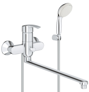 Смеситель для ванны GROHE Multiform универсальный, с душевым гарнитуром, хром (3270800A/U) (УЦЕНКА - Вмятины на изливе)
