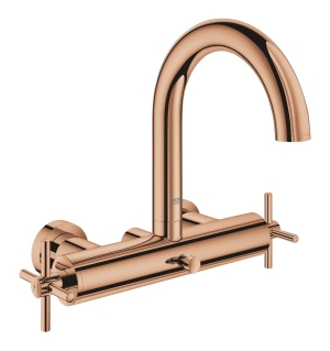 Смеситель для ванны GROHE Atrio двухвентильный, внешнего монтажа, теплый закат глянец (25010DA3)