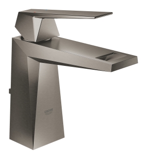 Смеситель для раковины GROHE Allure Brilliant с донным клапаном, темный графит матовый (23029AL0)