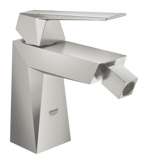 Смеситель для биде GROHE Allure Brilliant с донным клапаном, суперсталь (23117DC0)