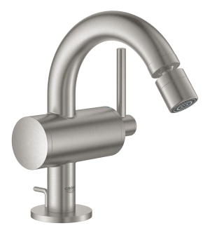 Смеситель для биде GROHE Atrio с донным клапаном, суперсталь (32108DC3)