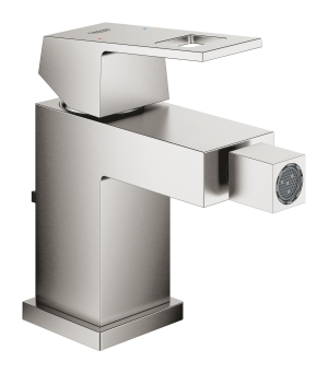 Смеситель для биде GROHE Eurocube с донным клапаном, суперсталь (23138DC0)